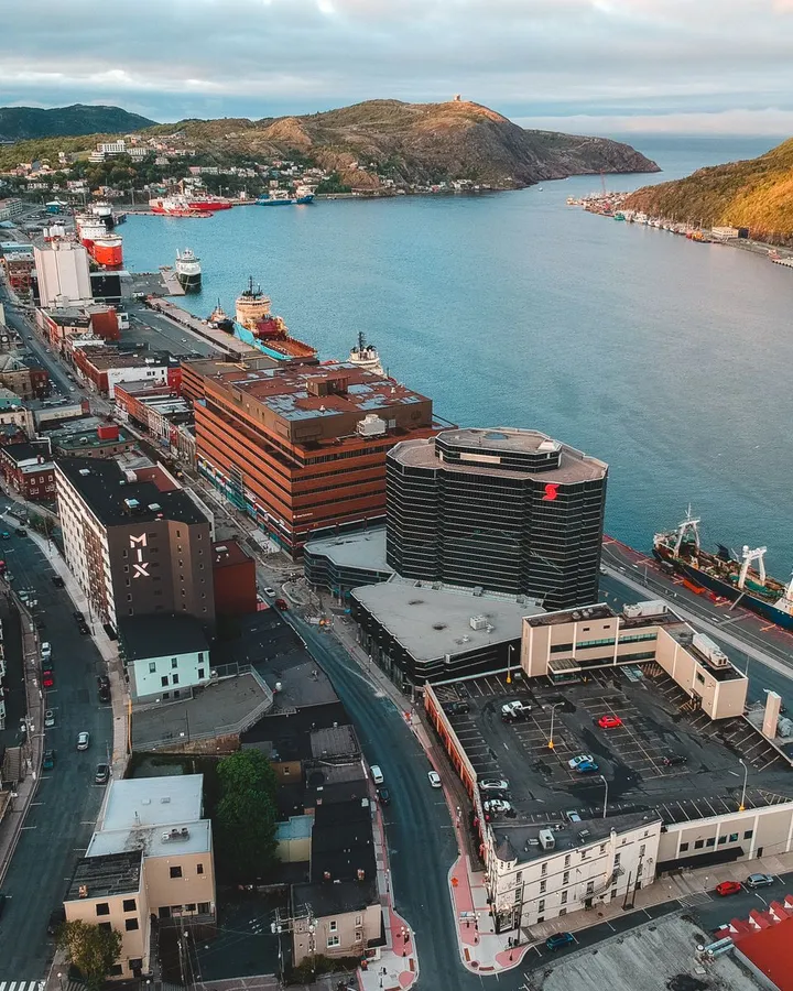 St. John's harbour and surrounding neighbourhoods